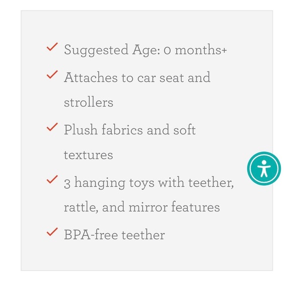 Infantino Pink Fox Go Gaga Spiral Car Seat Activity Toy, BPA Free , 0+ Months - Picture 9 of 11